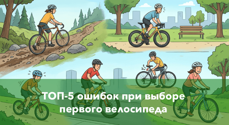 ТОП-5 ошибок при выборе первого велосипеда ТОП-5 ошибок при выборе первого велосипеда